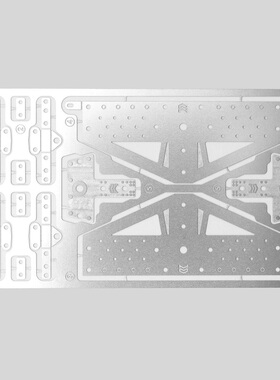 奥兰多汉特模型M02遥控RC拼装6X6军卡零配件SA0104单点悬挂固定片