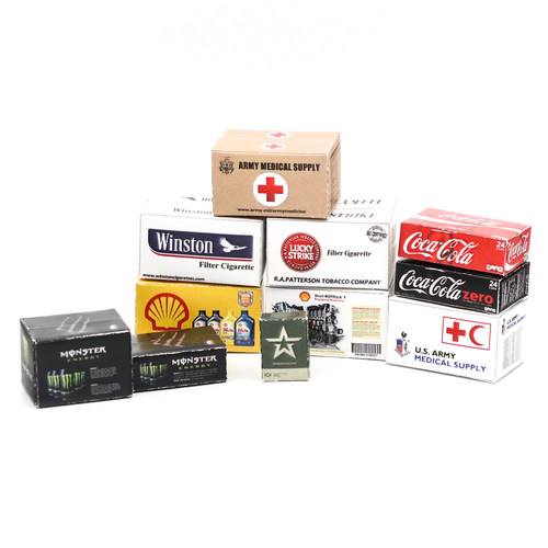 纸箱模型汽车场景心情件