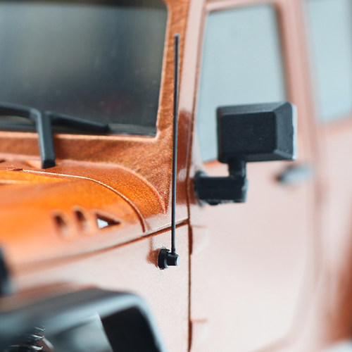 奥兰多汉特MX0051牧马人1:35-18越野车金属侧天线模型心情件