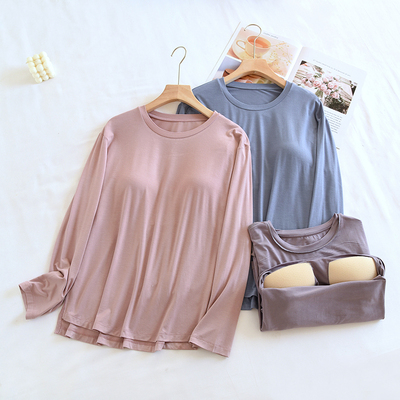 家居服带胸垫薄款柔软舒适