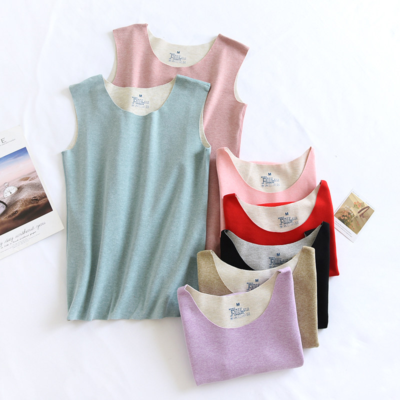 外贸无痕德绒背心女秋冬蚕丝双面绒发热保暖紧身打底百搭内衣坎肩,女士内衣/男士内衣/家居服,保暖背心,淘宝优惠券,粉丝福利购,淘宝优惠卷