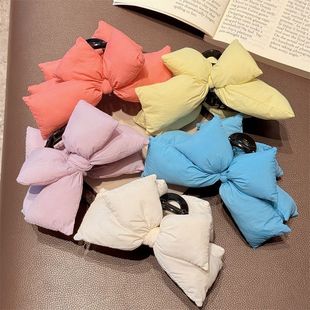 立体蝴蝶结抓夹超仙少女马尾顶夹甜美百搭纯色盘发鲨鱼夹头饰 新款