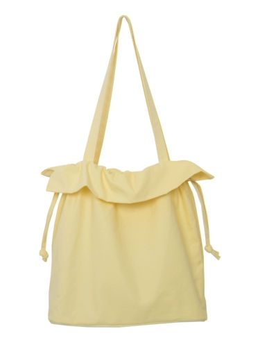 Брендовая желтая сумка через плечо, сумка на одно плечо, на шнурках