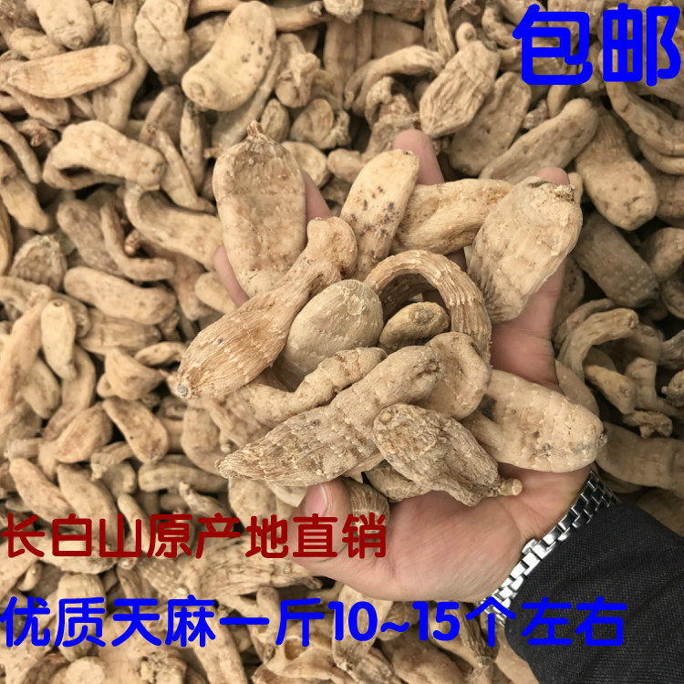 长白山 野生天麻500g 冬麻 东北干天麻 无硫磺野生大天麻 包邮