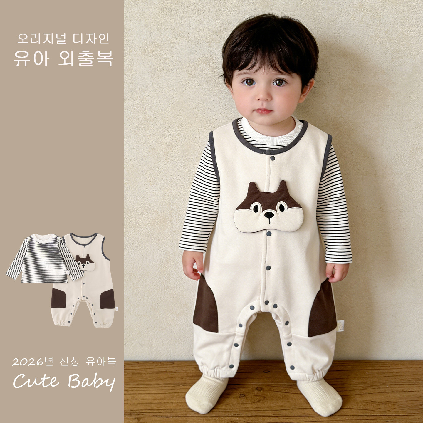 婴儿春季连体衣男宝宝卡通小狗长袖爬服新生儿可爱哈衣外出服春装,童装/婴儿装/亲子装,连身衣/爬服/哈衣,淘宝优惠券,粉丝福利购,淘宝优惠卷