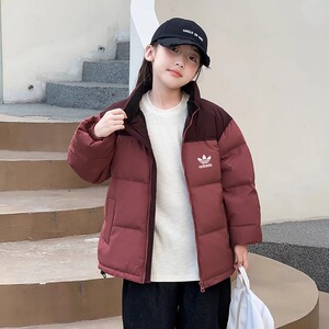 秋冬韩潮三叶草儿童羽绒服男童女童保暖加厚白鸭绒中大童休闲外套