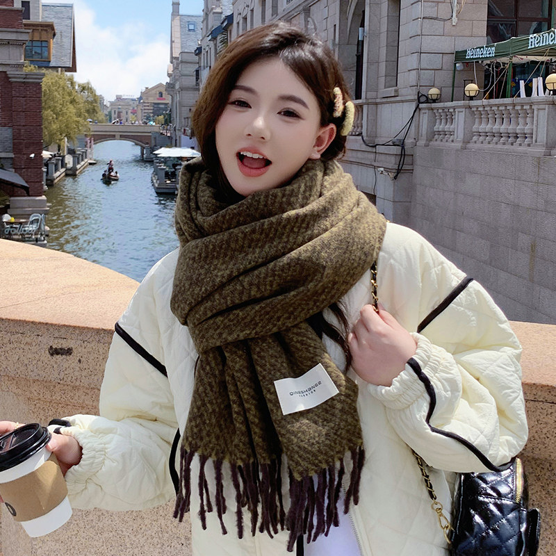 韩版仿羊绒围巾女2024冬季新款时尚百搭气质情侣披肩加厚保暖围脖,服饰配件/皮带/帽子/围巾,围巾/丝巾/披肩,淘宝优惠券,粉丝福利购,淘宝优惠卷