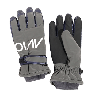 手套男款冬季摩托车骑行加绒加厚防风防寒保暖滑雪棉手套内置护腕