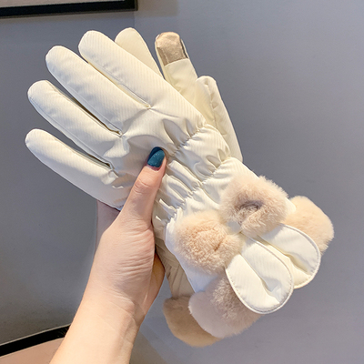 加绒加厚时尚可爱骑车不冷