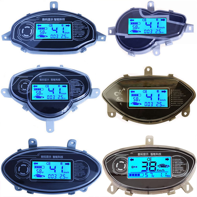 电动车仪表盘显示器电量新日雅迪倍特欧派电瓶车护眼液晶仪表总成
