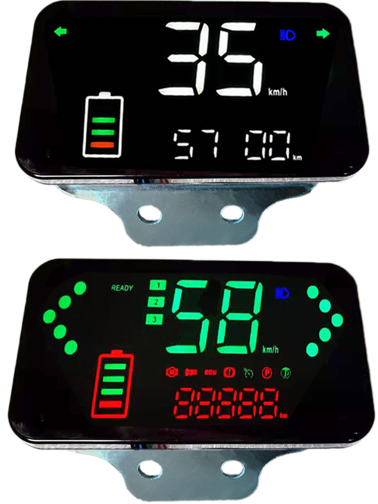 电动车仪表盘总成小龟王009码表H1改装LED显示屏大金牛智能表通用