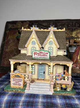 复古北欧田园陶瓷发光场景房子城堡甜品店lemax花园小屋别墅