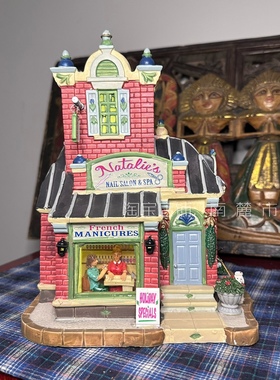 南麓市集美国Lemax复古陶瓷乡村田园花园小屋别墅咖啡店软装摆件