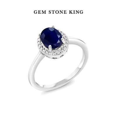 gsk小众设计风925银蓝宝石戒指