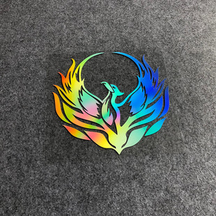 火凤凰电动摩托车贴汽车个性创意车身玻璃装饰贴纸遮挡划痕车贴画