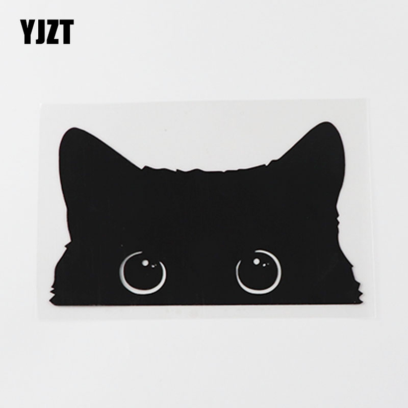 创意可爱猫咪趴看贴画汽车反光
