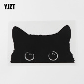 创意可爱猫咪趴看贴画汽车反光贴纸遮挡划痕个性 饰防水车贴 玻璃装