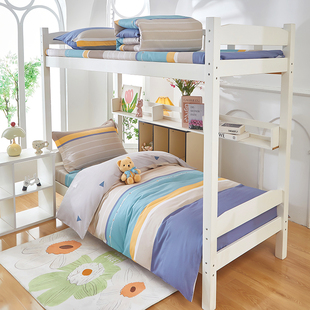 100%全棉三件套学生宿舍专用纯棉床单被套寝室床上用品 2025新款