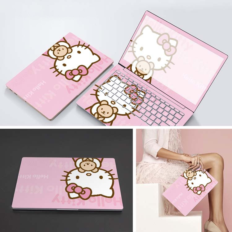 hellokitty凯蒂猫笔记本电脑贴纸适用联想华为惠普华硕小米外壳膜