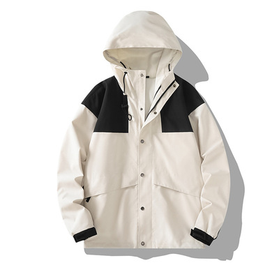 户外情侣款外套男款秋冬休闲机能工装上衣女户外爬山防水夹克男连