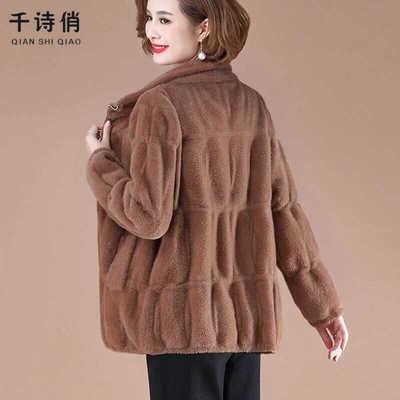 短款加厚秋冬洋气妈妈上衣