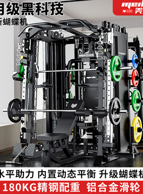 史密斯机深蹲卧推架龙门架健身器材家用多功能健身器械综合训练器