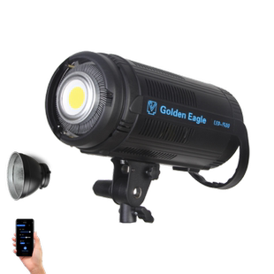 金鹰LED150W摄影灯补光摄像打光灯太阳灯人像视频服装直播间拍摄珠宝儿童柔光灯球形灯短视频 LED1500