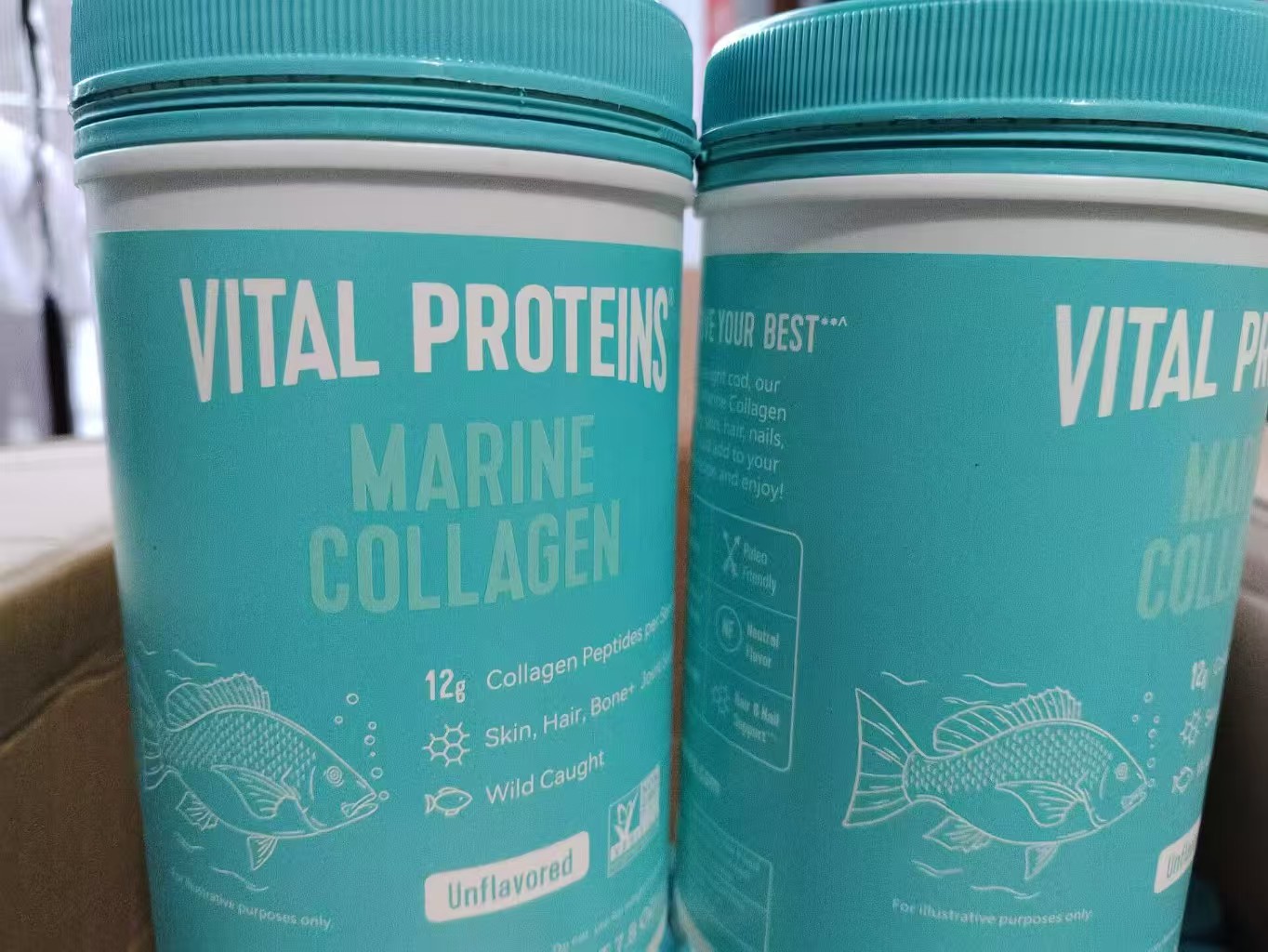美国产地VITAL PROTEINS海洋鱼胶原蛋白肽粉小分子精华粉221g