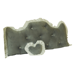 床头靠垫大靠背软包网红靠枕欧式实木榻榻米公主风皇冠靠枕可拆洗