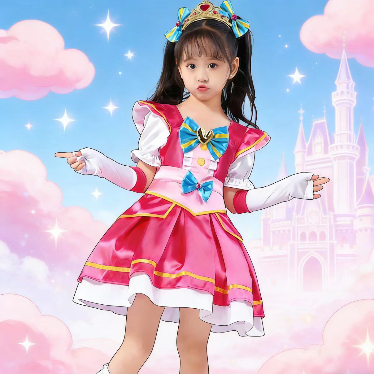 儿童动漫萌奇妙可乐美衣服裙子