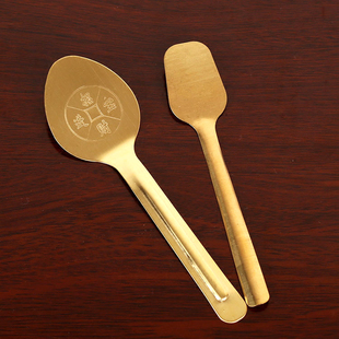 纯铜香炉灰匙灰勺香灰铲压灰整灰平灰器工具用品香道用具香勺香铲