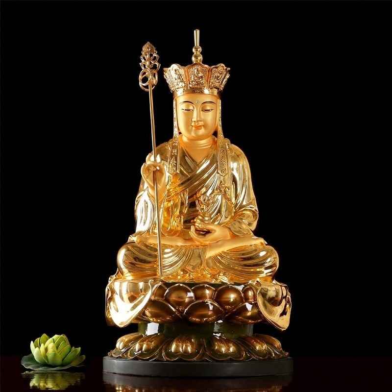 地藏王菩萨九华山娑婆三圣铜佛像