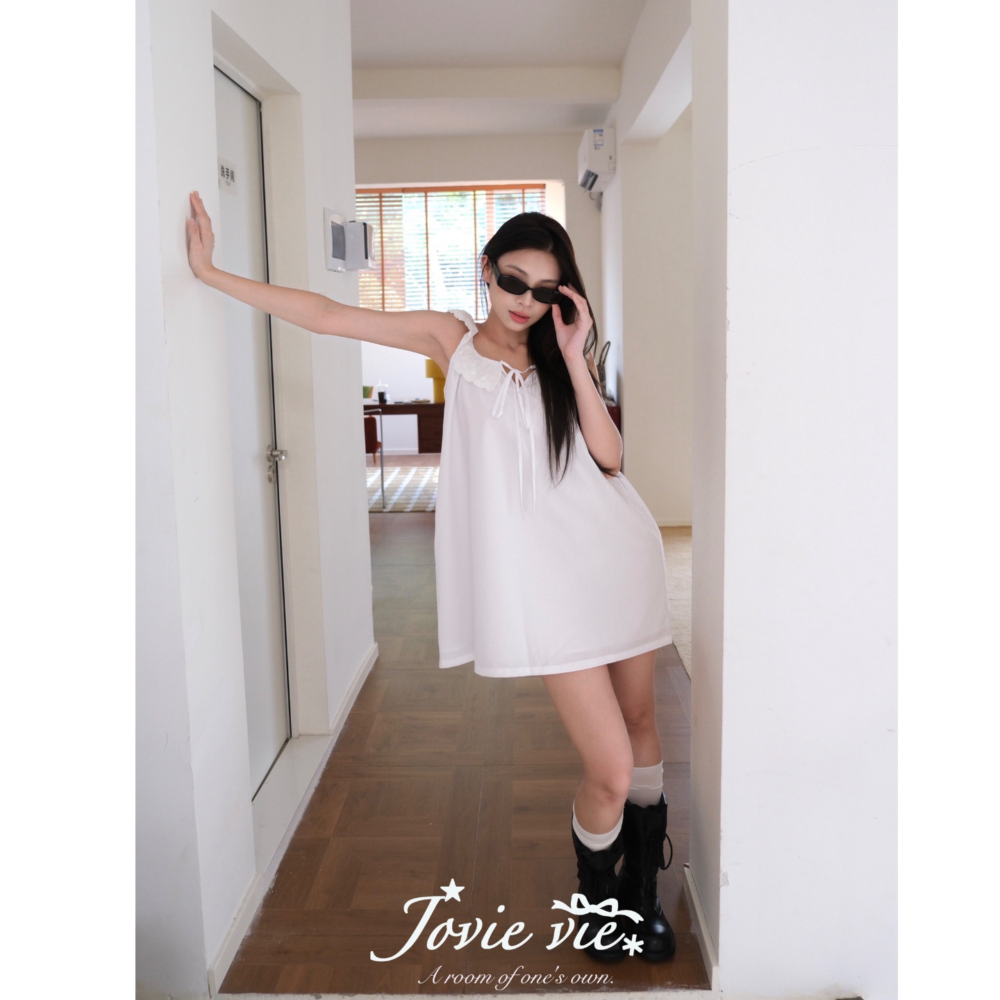 Jovie vie初恋小白裙 连衣裙