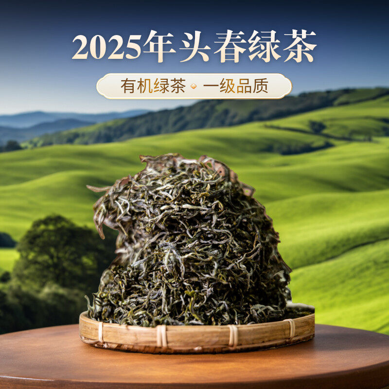 2025年有机绿茶 云南普洱绿茶 明前茶高山云雾出好茶一级绿茶250g