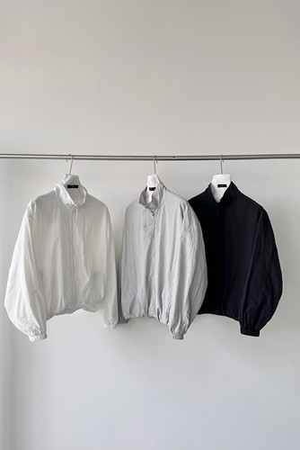 REREBO夏季轻薄透气极简风防晒服男立领宽松短款夹克外套抽绳开衫