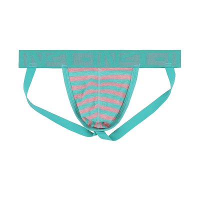 C-IN2新品丁字裤男棉涤纶吸汗露臀U凸低腰性感双丁裤男1925RT