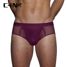 C-IN2男内裤网眼透视镂空网纱U凸低腰性感三角内裤5760TY