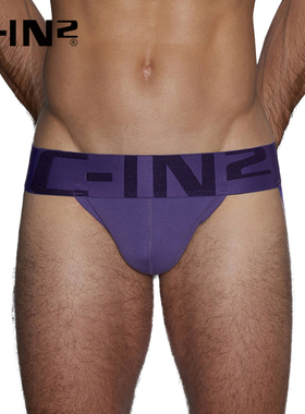 C-IN2丁字裤精梳棉露臀U凸囊袋性感低腰露臀双丁裤4025TY