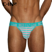 棉涤纶运动U凸低腰高叉不勒腿三角裤 内裤 男士 1912RT IN2新品