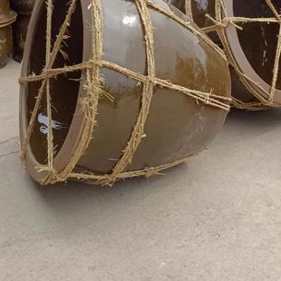 大口老式 1000斤 储水缸发酵陶瓷腌菜家用酱缸米缸酿酒养鱼缸50斤