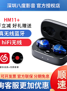 SAMJOHNNY粤声 HM11+ 夜空 入耳式圈铁4单元hifi真无线蓝牙耳机