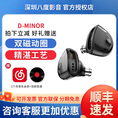 TWISTURA/逆转未来 D-MINOR D小调 高性能动圈可换线入耳式耳机