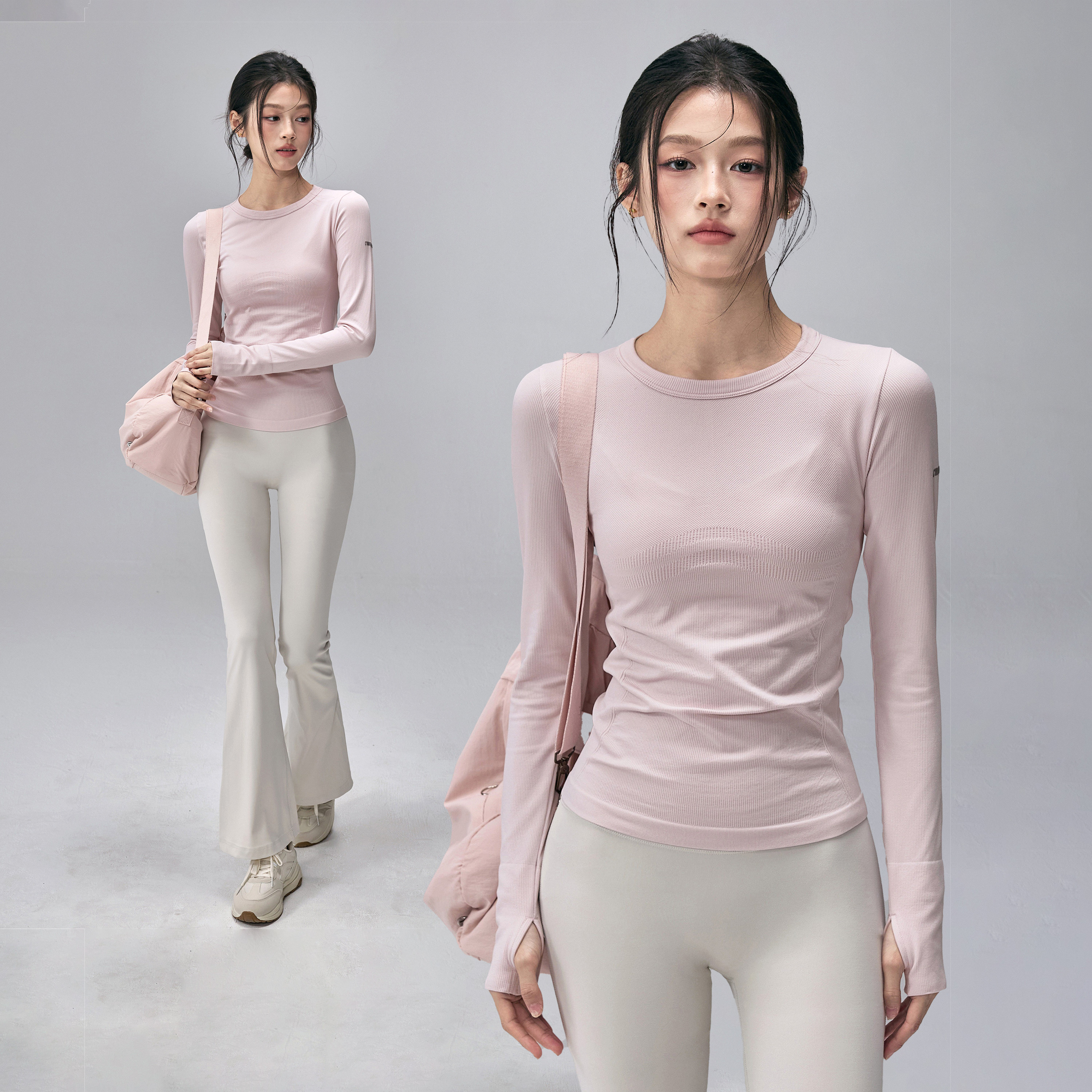 瑜伽服长袖无缝速干运动健身上衣弹力专业普拉提训练T恤秋冬新款,运动/瑜伽/健身/球迷用品,瑜伽t恤,淘宝优惠券,粉丝福利购,淘宝优惠卷