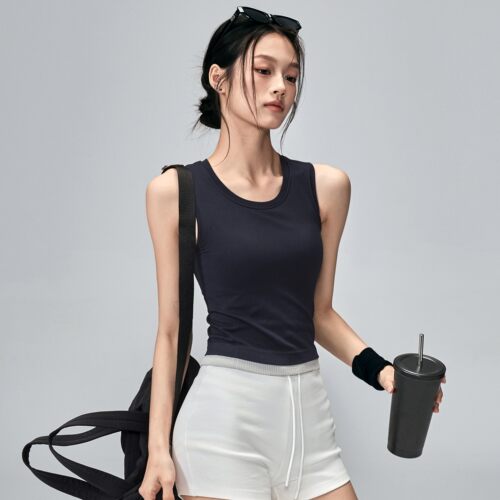AiLOP防震带胸垫女运动背心