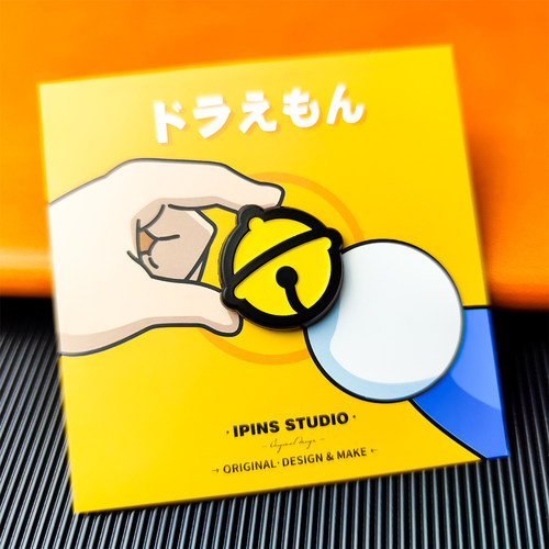 ipins自制机器猫胸针卡通动漫
