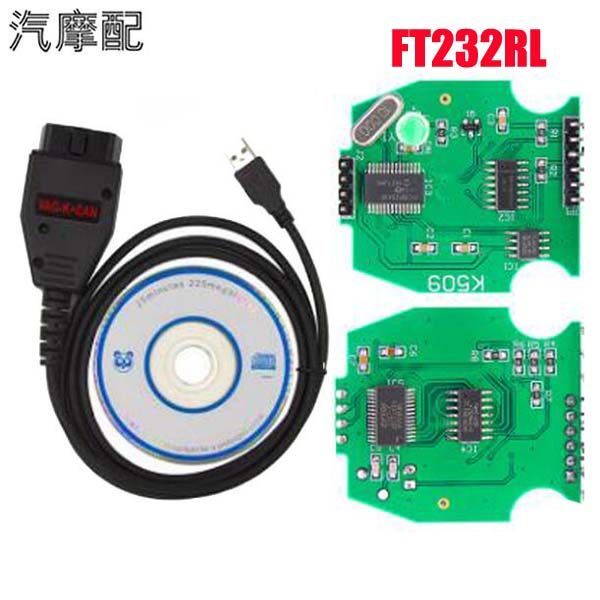 VAG K+CAN Commander 1.4 FT232RL 适合 奥迪 大众 故障检测线