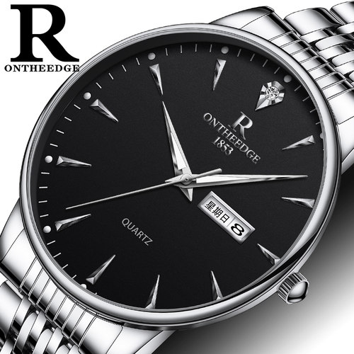 【正品】男表超薄防水简约腕表