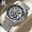 Silver shell black faced steel strip Swiss movement+lifetime warranty