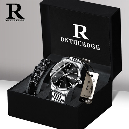 瑞士简约男生手表男款石英表名表