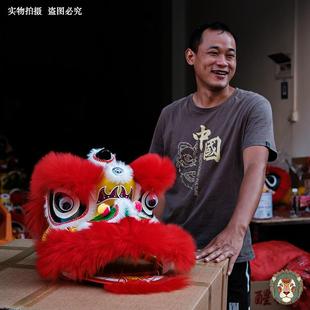 舞狮儿童6寸9寸国潮风舞狮子玩具舞狮头幼儿表演道具舞狮子头摆件